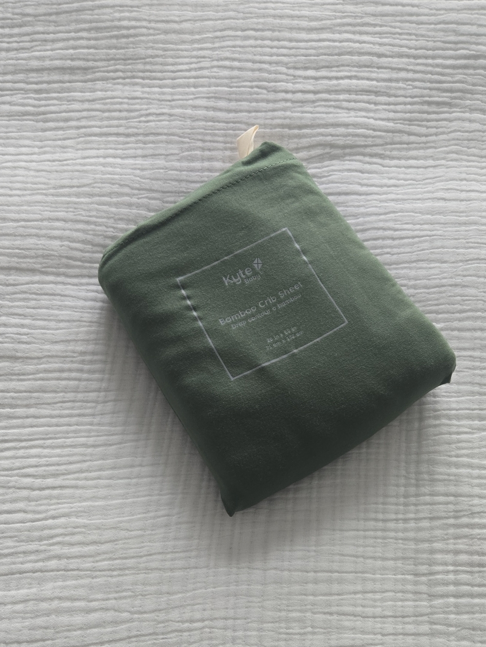 NWOT Kyte BABY Bamboo Crib Sheet in Hunter
